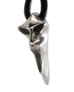 Polished Surface / Black Leather Cord
